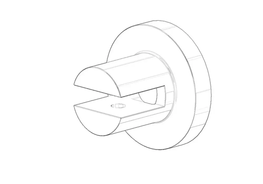 DORNBRACHT Halter für Ablage ERSATZTEILE 081789506 55 x 55 x 42 mm Chrom, 081789506-00 Galeriebild 1